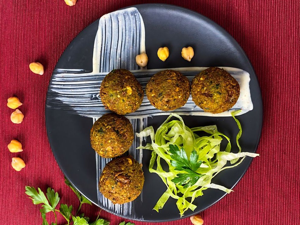 Falafels ou boulettes de pois chiche à l'orientale
