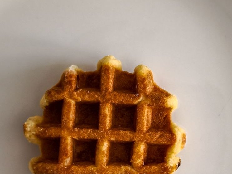 Gaufres à la farine de lentilles vertes